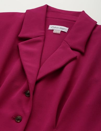 Calvin Klein Jeans Department714 Polyester A-Line Knee-Length Dress (CDIC1Y5CBOY_Boysenberry_4)