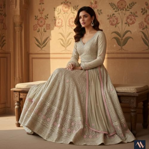 Maahi Lifestyle The Sitara Anarkali | Elegant Anarkali gown with a graceful flared silhouette