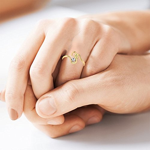 Avsar New Collection 18K (750) Yellow Gold and Diamond Ring
