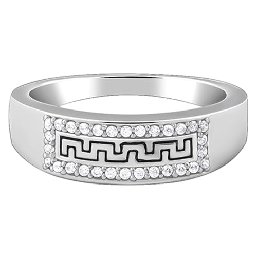 GIVA 925 Silver Classy Shimmer Ring For Him,Fixed Size, Indian - 20| Gifts for Men & Boys | With Certificate of Authenticity and 925 Stamp | 6 Months Warranty