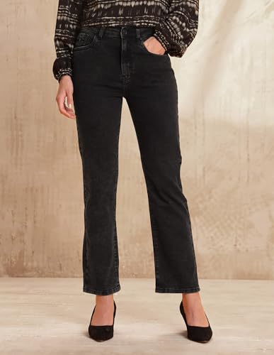 U.S. POLO ASSN. High Rise Straight Fit Jeans (UWAW25JEN383_Grey_32)