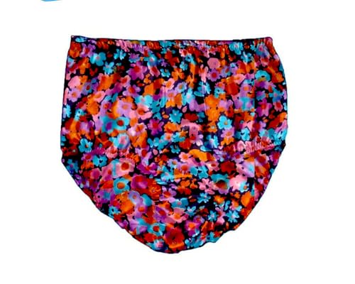 HIBA CREATIONS Baby Girl Swimming Costume Multicolor Floral Bikini with dori and Panty 8-9 Years