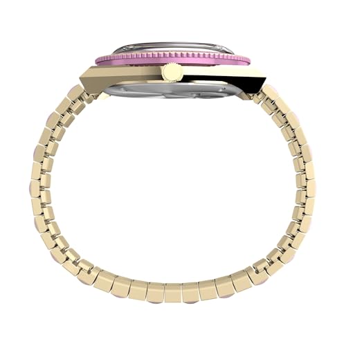 TIMEX Diver Inspired Analog Watch for Women with Pink Round Dial & Multicolor Stainless Steel Bracelet Band Water Resistant Women's Wrist Watches - TW2W87600UJ