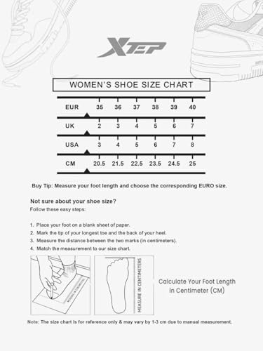 XTEP Canvas White,Green Classic Sneakers for Women Euro- 40
