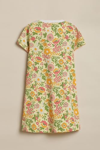 Allen Solly Girls Yellow Print Casual Dress