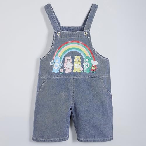 Hopscotch Boys Striped T-shirt and Dungaree Overall Set in White Color For Age (5-6 Years)