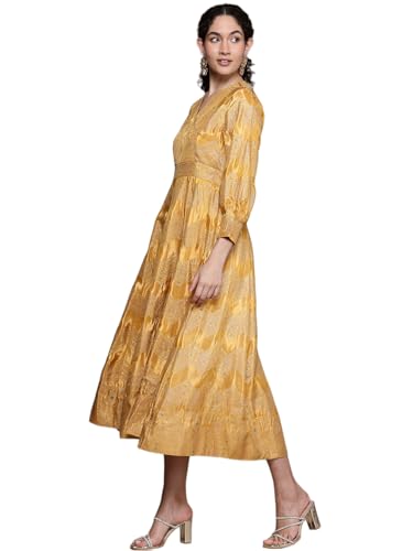 Aarke Ritu Kumar Yellow Firgun Festive Long Dress