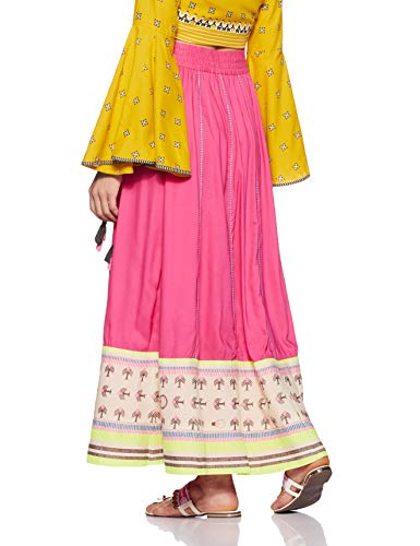 W for Woman Women's Maxi Skirt (18FE55394-12133_Pink_WM_Pink_M)