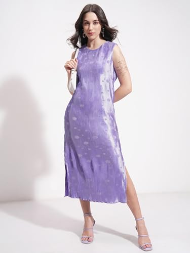 Tokyo Talkies Women Round Neck Casual FIT TTJ6012624 Violet XL