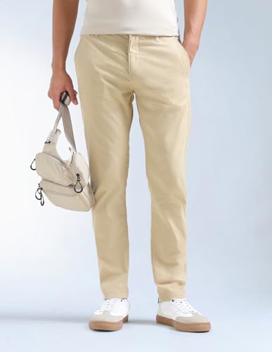 Slash Slim Tapered Fit Twill Trousers
