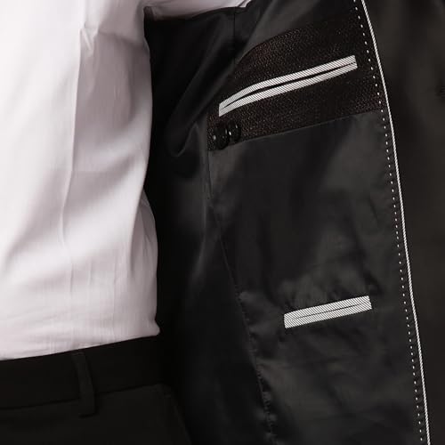 Raymond Ethnix Mens Black Two-Piece Suit