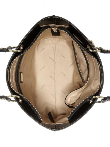 Guess Black Solid Noelle Small Elite Tote Bag