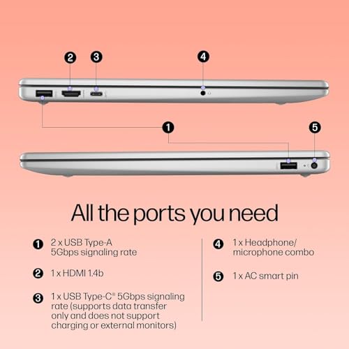 HP 15 (2026), AMD Athlon Dual Core 7120U - (8 GB DDR5/512 GB SSD/DOS (MS Office/Windows not Installed) Thin and Light Business Laptop/15.6" HD/Turbo Silver/1.5kg