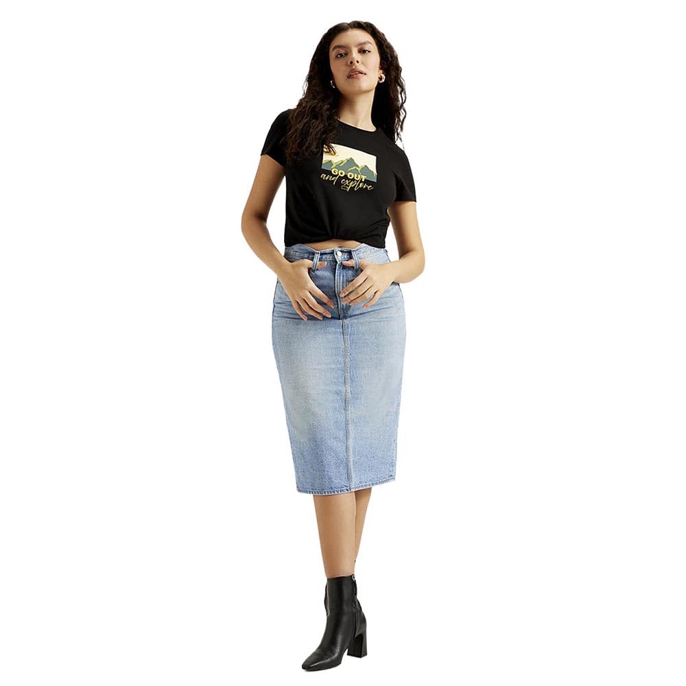 Levi's Cotton Western Skirt Blue