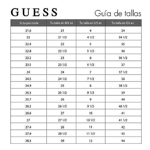 Guess Womens Calebb3Sneaker, White/Brown 145, 7