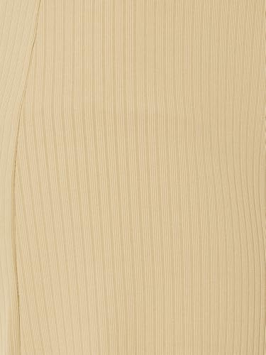 Max Women Ribbed Trousers (Beige_L)