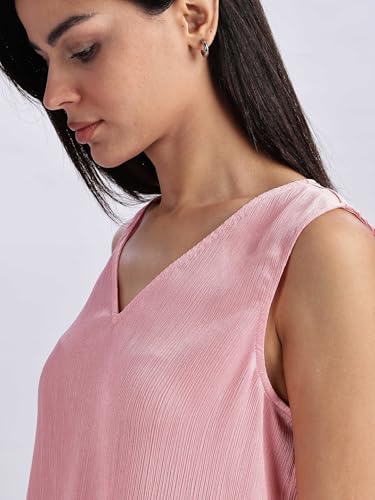 Calvin Klein Jeans Regular Fit Polyester V-Neck Top