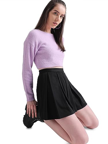 Only Women's Above Knee Black Skirt_