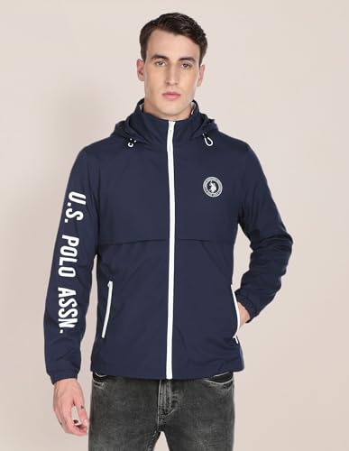 U.S. POLO ASSN. Men's Trench Coat (USJCK0239_Navy_2XL)