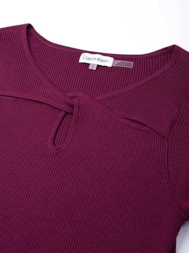 Slim Fit Rayon Keyhole Neck Top