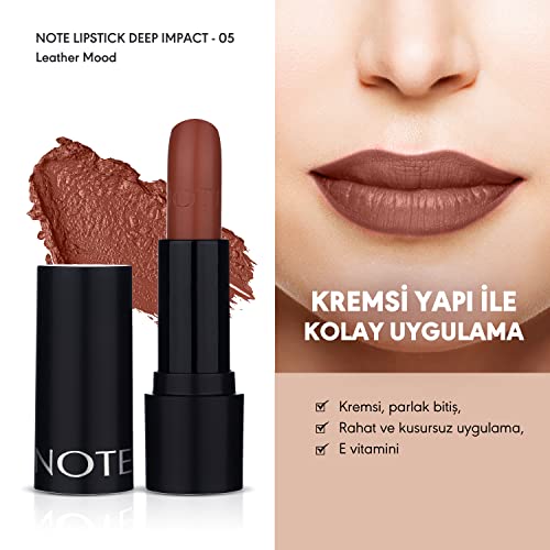 Note Cosmetique Lipstick 05 Leather Mood (Satin)