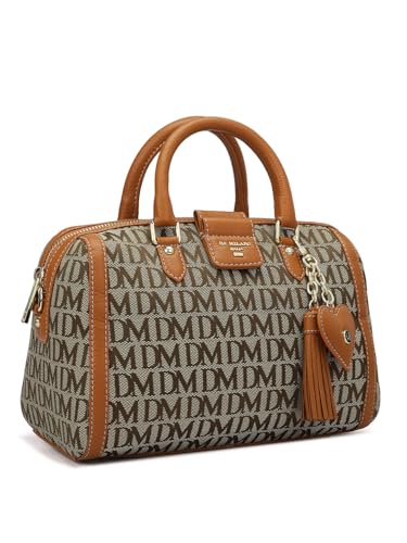 Da Milano Genuine Leather Orange Satchel (Small) (01416)