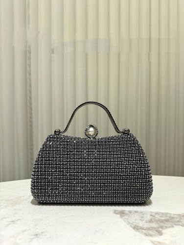 Mastyle® Box Clutch Hand Bag For Women With Diamond Surface Designer