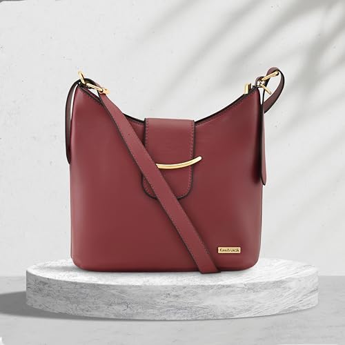Fastrack Solid Hobo Bag for Women, Girls and Ladie with Adjustable Sling Straps