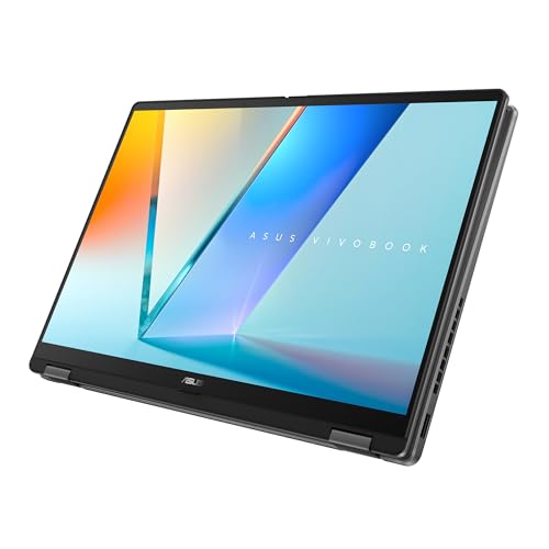 ASUS Vivobook 14 Flip (2026),Intel Core Ultra 5 226V,Intel Arc iGPU,16GB RAM,512GB SSD,OLED,14"(35.5 cm),Windows 11,M365 Basic(1Y),Office 2024,Matte Gray,1.57 Kg,TP3407SA-SG183WS,Thin & Light Laptop