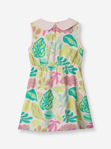 The Souled Store Laguna Girls Sleeveless Collared Neck Multi Colored All Over Printed A Line Cotton Dresses (2-8 Yrs)