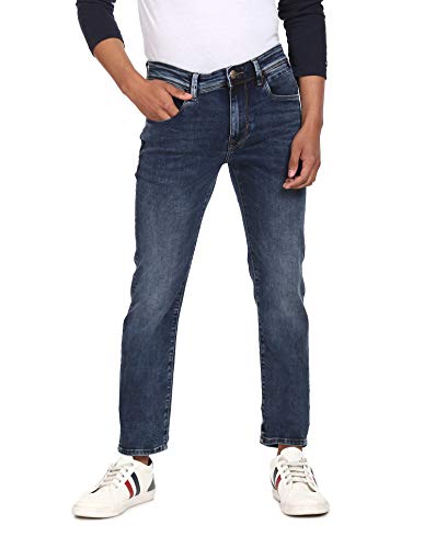 U.S. POLO ASSN. Men's Regular Jeans (UDJEN0038_Blue_34)