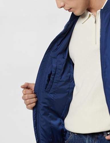 U.S. Polo Assn. Denim Co. Men Polyester Standard Length A-Line Coat (UDJCK1363_Blue, Medium