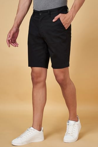 Men's Byford Black Shorts Slim Fit,Anthracite,38