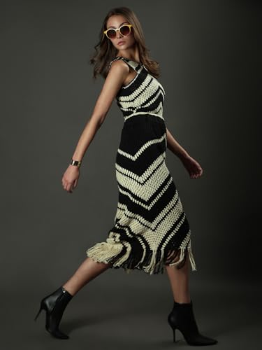 VERO MODA Women's High Rise Black Bodycon Skirt