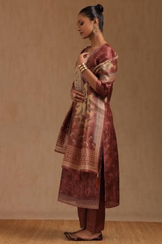 Soch Women's Art Silk Salwar Suit Set (SMUA5CD2081_Onion Pink