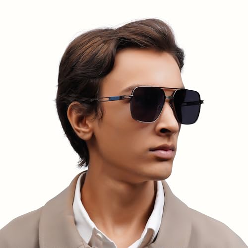 HIDESIGN Ajax Aviator Sunglass - Black
