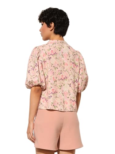 ONLY Women's Regular Fit Pink Top