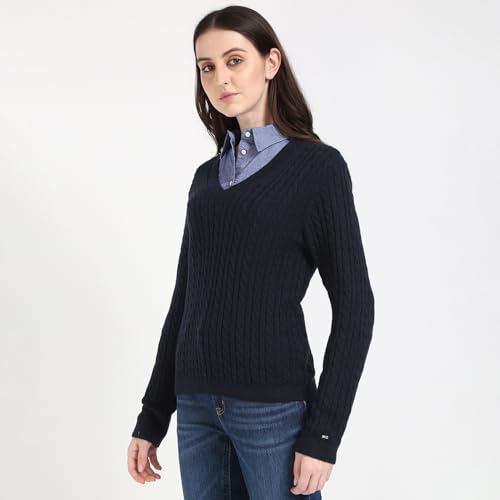 Tommy Hilfiger Womens Blue Color Sweater (M)