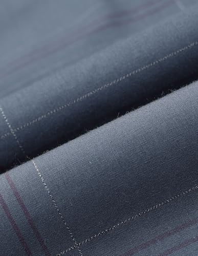 Arrow Men's Checkered Slim Fit Shirt (ANAISH1003_DK. Blue