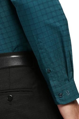Peter England Men Blue Full Sleeves Formal Shirt
