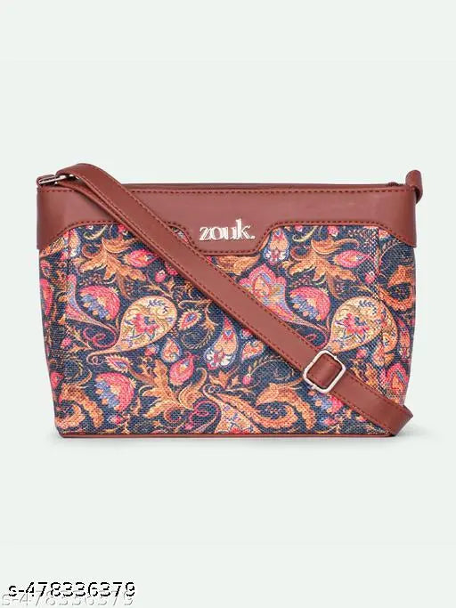 Zouk Paisley Print Harmony Sling Bag