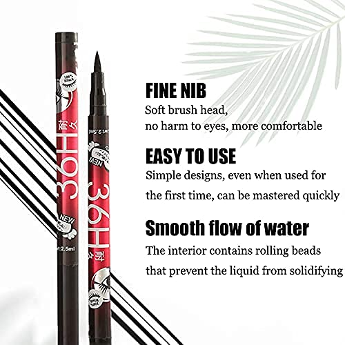 Cazo 36H Long-lasting Black Matte Liquid Eyeliner