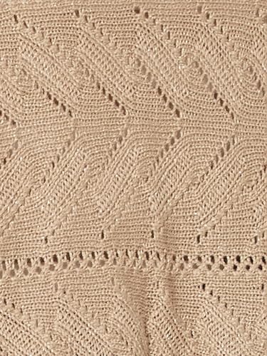 Max Women Crochet Waterfall Shrug (Beige_M)