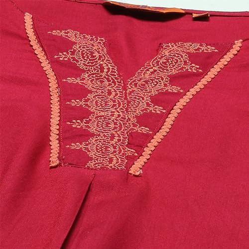 Rangriti Women's Regular Fit Blouse (RMMINDIGOS18212SS23PNK_Pink