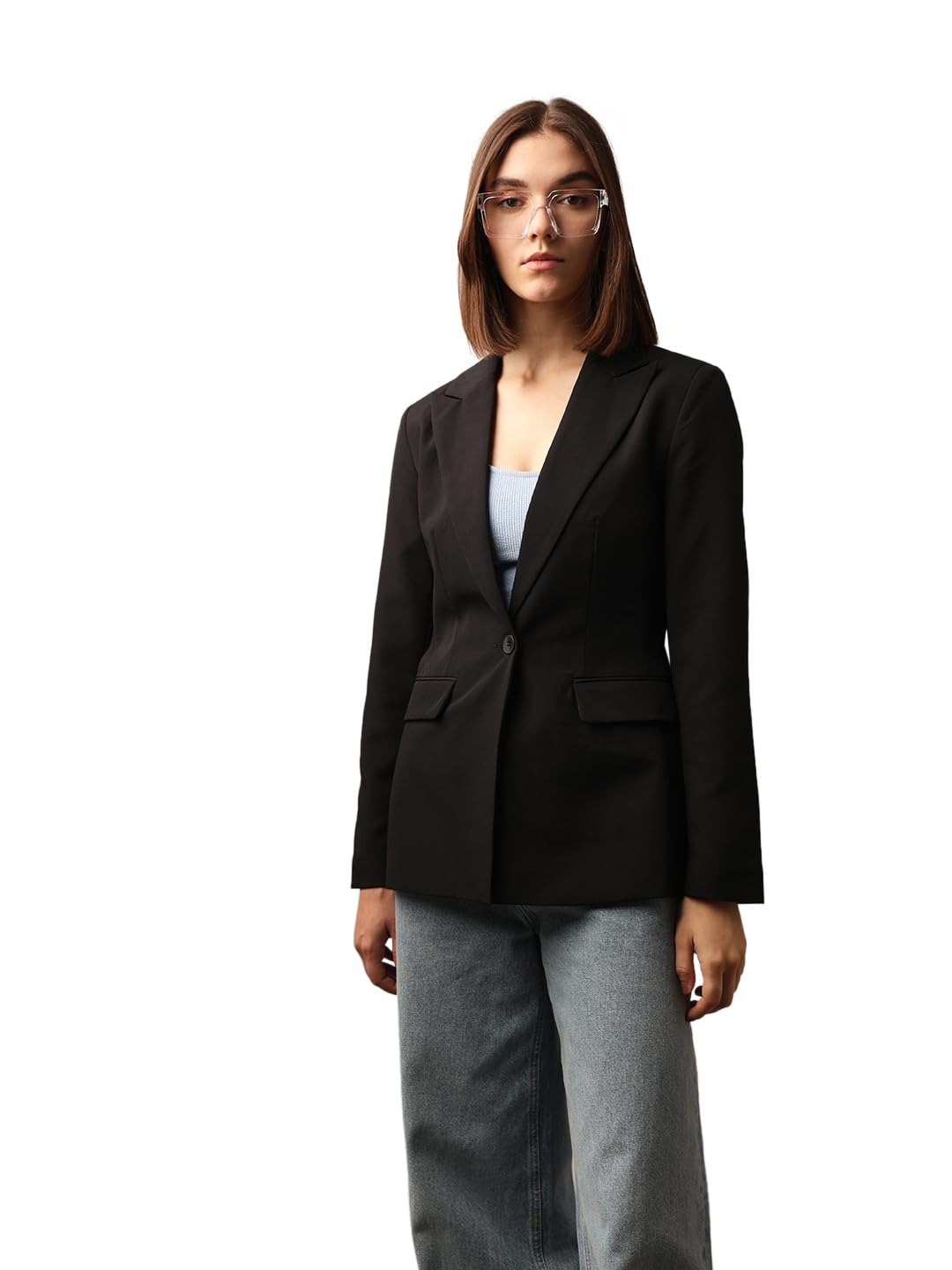 ONLY Women Tailored Fit Black Blazer