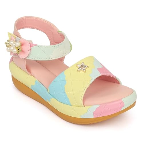 SIYA Flat for Kids Girls Wedge Sandal Pink