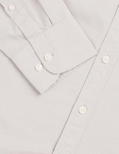 U.S.Polo Association Men's Solid with Stripe Detail Regular Fit Shirt (USSHT3284_Beige_42)