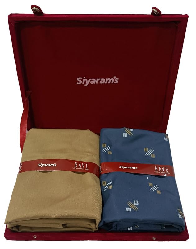 Siyaram's Men's Print Shirt and Trouser Unstitched Fabric Set -Gift Pack (Multicolour_Free Size)_11