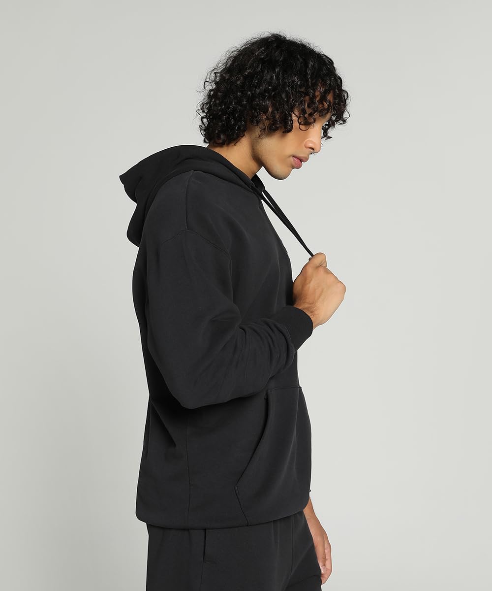 Puma Unisex-Adult Regular Fit Cotton Hooded Neck Sweatshirt (624241_Black