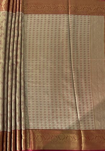 MIMOSA Women’s Maroon Art Silk Saree Woven with Zari Tissue | Kanjivaram Style Saree | Rich Pallu & Tassels | 6.2 Mtrs